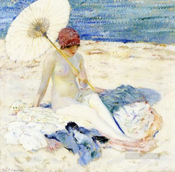 Paisajes Painting - desnudo en la playa